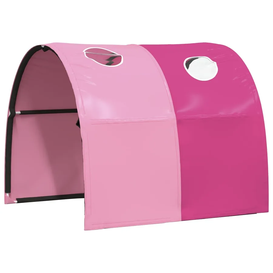 Rideaux pour lit mezzanine avec tunnel rose polyester - 14