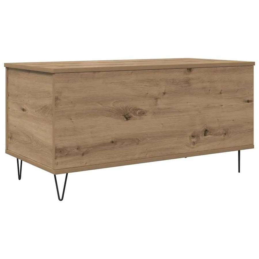 Table basse chêne artisanal 90 x 44.5 x 45 cm Bois d'ingénierie - 2
