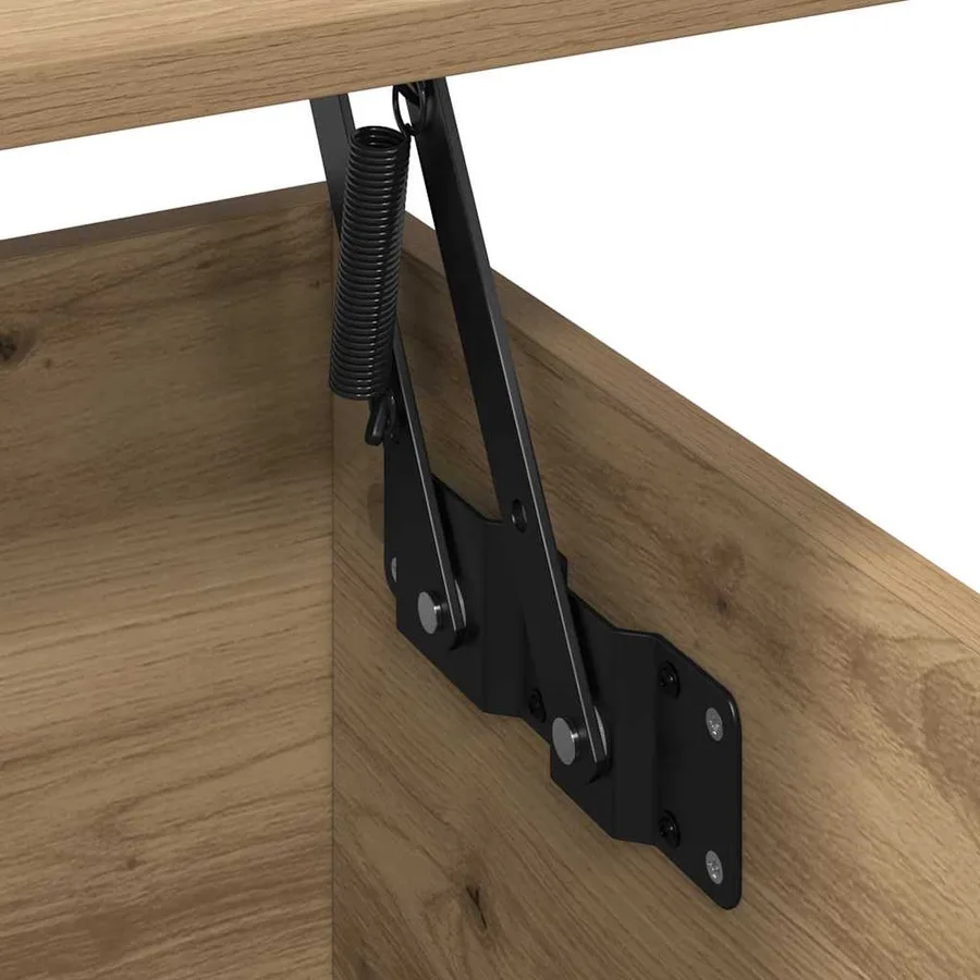 Table basse chêne artisanal 90 x 44.5 x 45 cm Bois d'ingénierie - 9