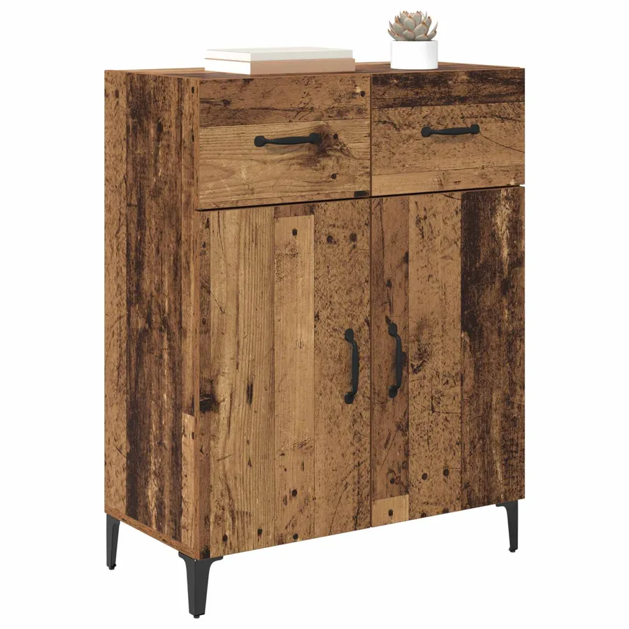 Buffet Bois ancien 69,5 x 34 x 90 cm Bois d'ingénierie - 3