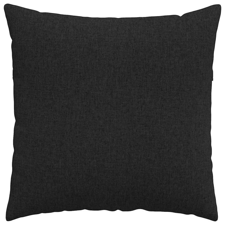 Coussins de canapé 2 pcs Noir 80 x 80 cm tissu - 6