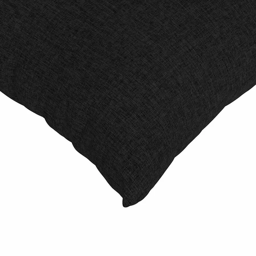 Coussins de canapé 2 pcs Noir 80 x 80 cm tissu - 7