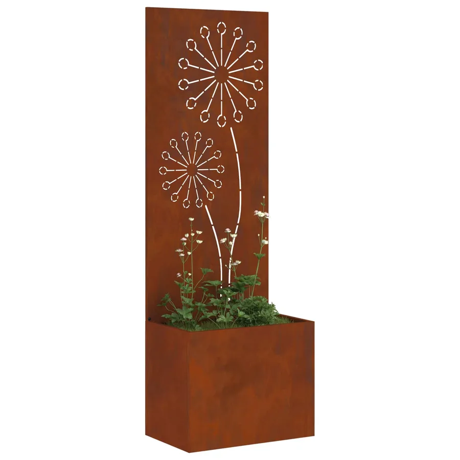 Écran de confidentialité de jardin Fretwork Rouillé 50 x 150 cm - 3