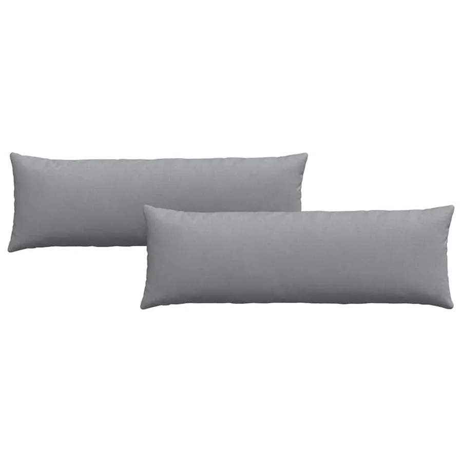 Coussins de canapé 2 pcs Gris clair 120 x 40 cm tissu - 2
