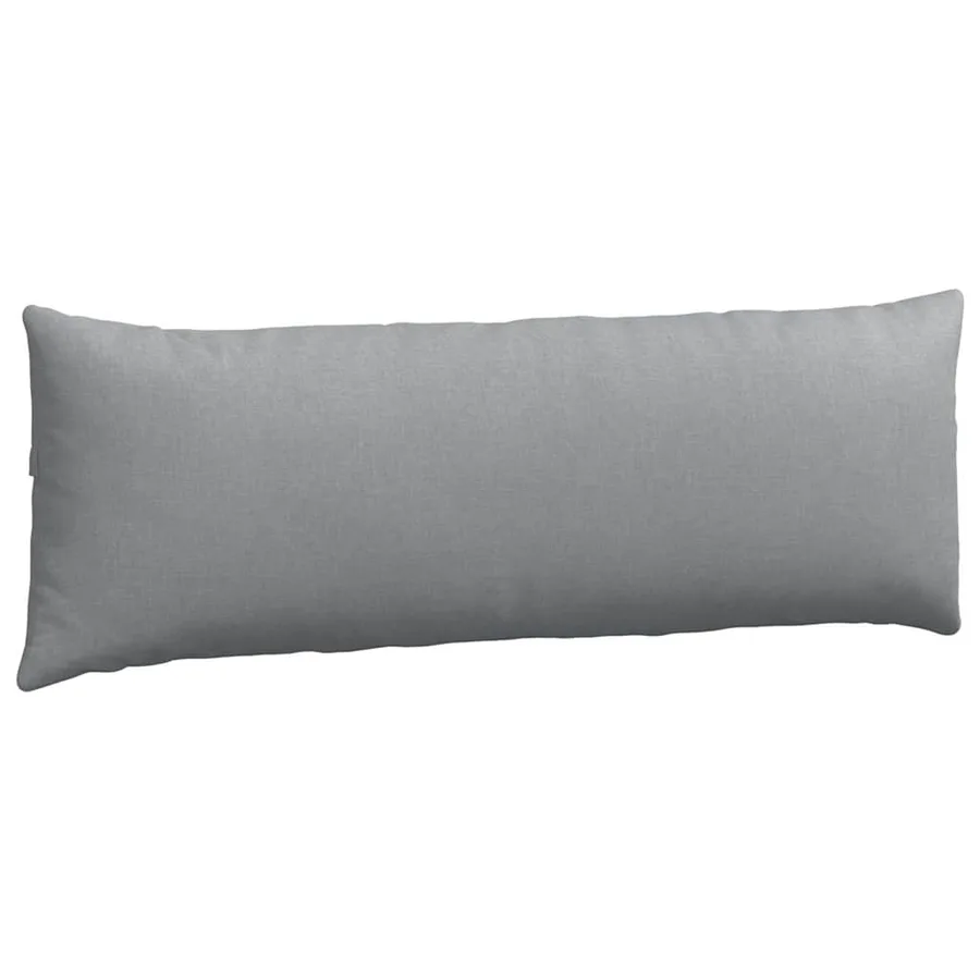 Coussins de canapé 2 pcs Gris clair 120 x 40 cm tissu - 5