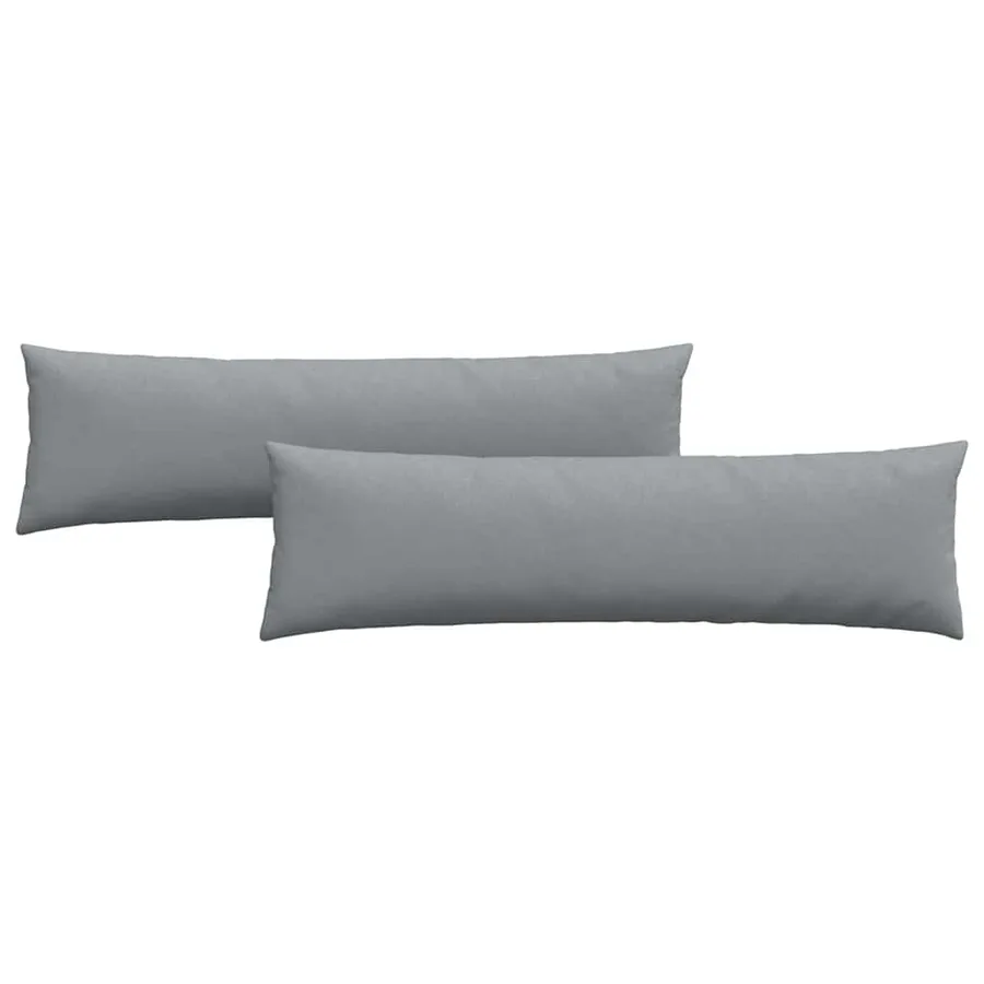 Coussins de canapé 2 pcs Gris clair 145 x 40 cm tissu - 2