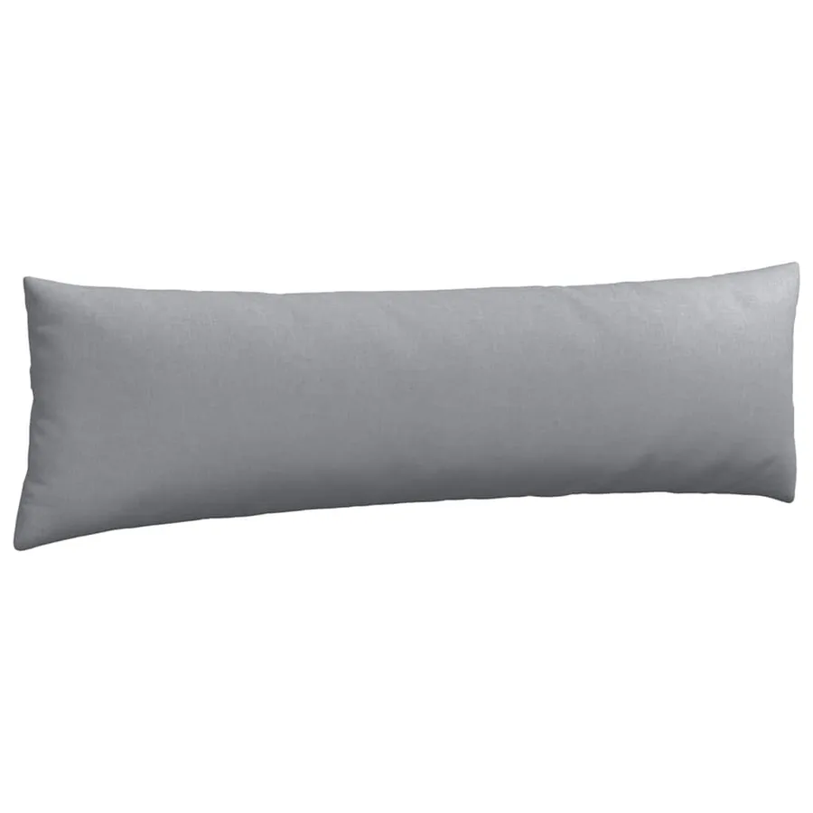 Coussins de canapé 2 pcs Gris clair 145 x 40 cm tissu - 5