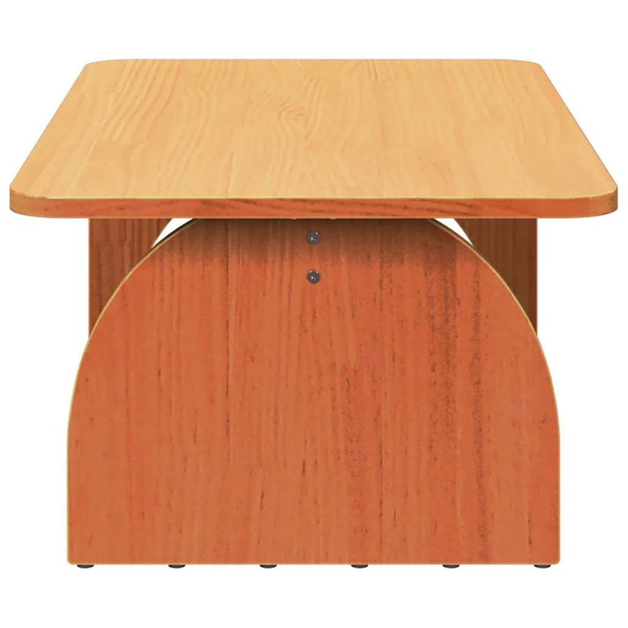 Table basse Brun cire 80 x 50 x 31 cm Bois massif en pin - 7