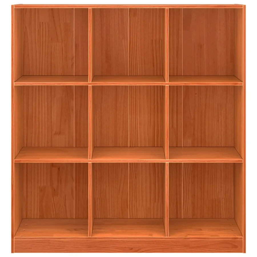 Bibliothèque Brun cire 104 x 33 x 110 cm Pin massif - 5