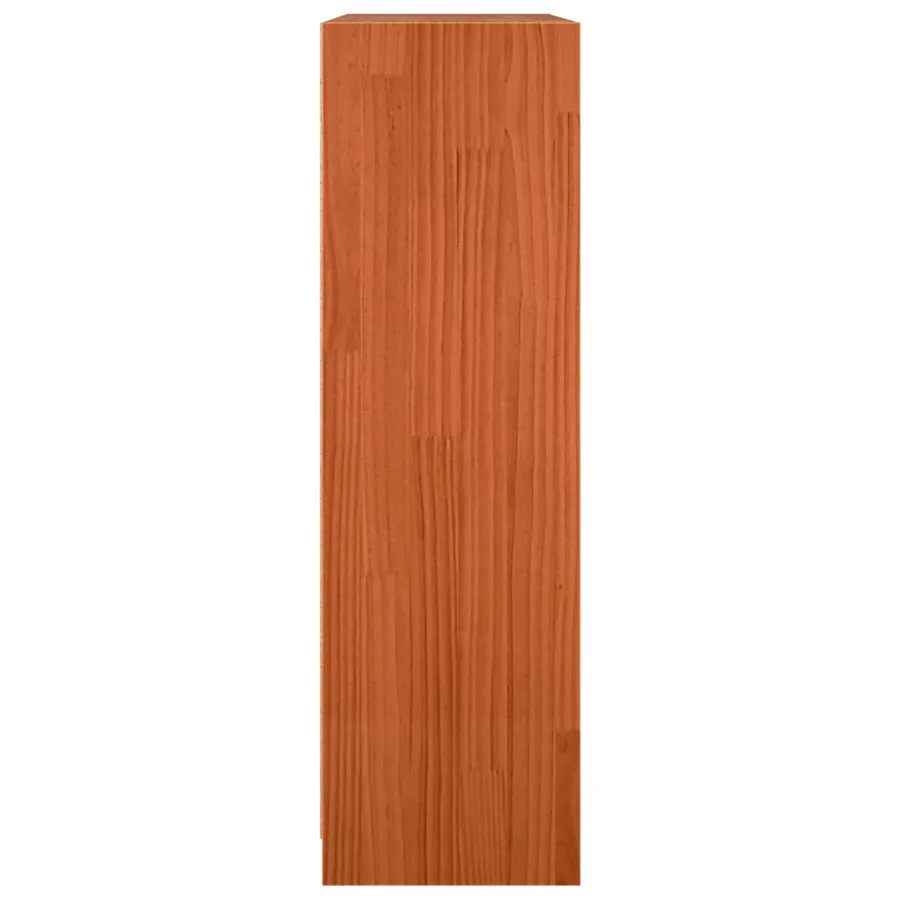 Bibliothèque Brun cire 104 x 33 x 110 cm Pin massif - 6