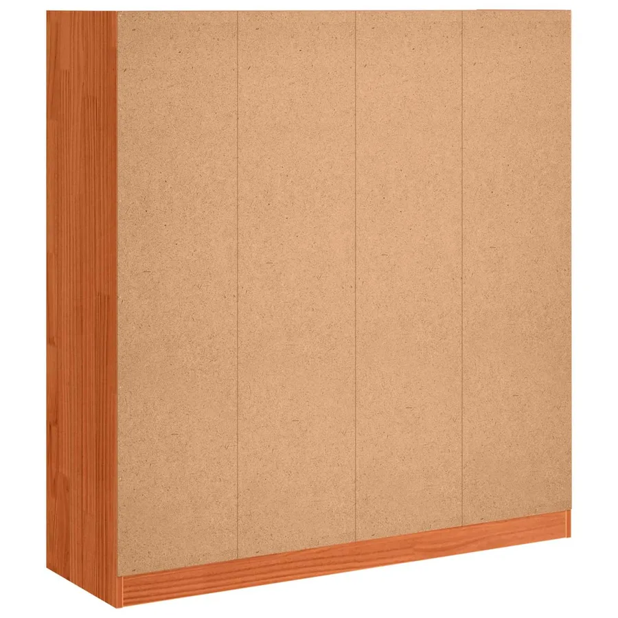 Bibliothèque Brun cire 104 x 33 x 110 cm Pin massif - 7