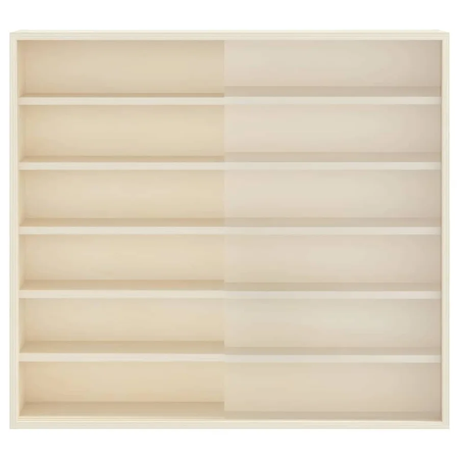 Vitrine Murale avec étagère Beige 60 x 8,5 x 54 cm Contreplaqué - 5