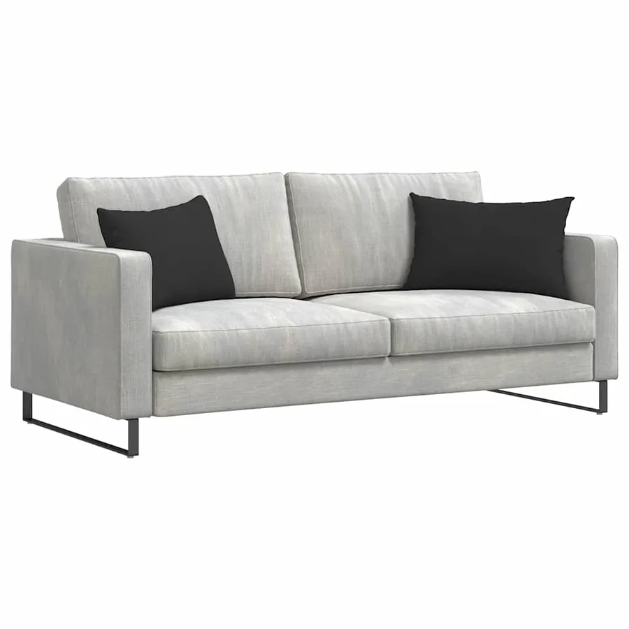 Coussins de canapé 2 pcs Noir 60 x 40 cm tissu - 3