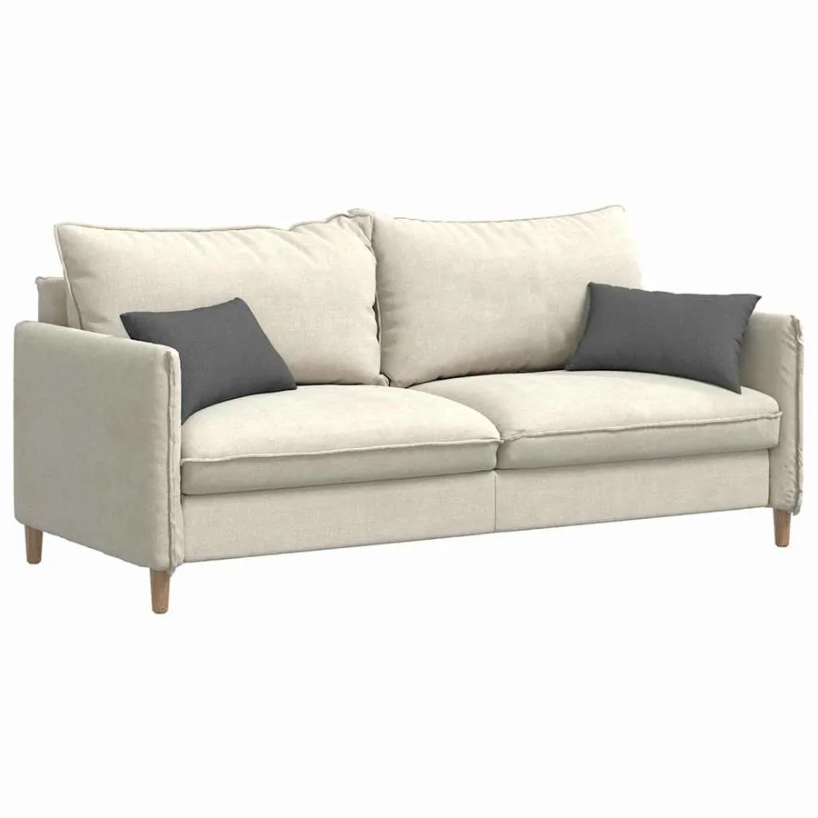 Coussins de canapé 2 pcs Gris foncé 50 x 30 cm tissu - 3
