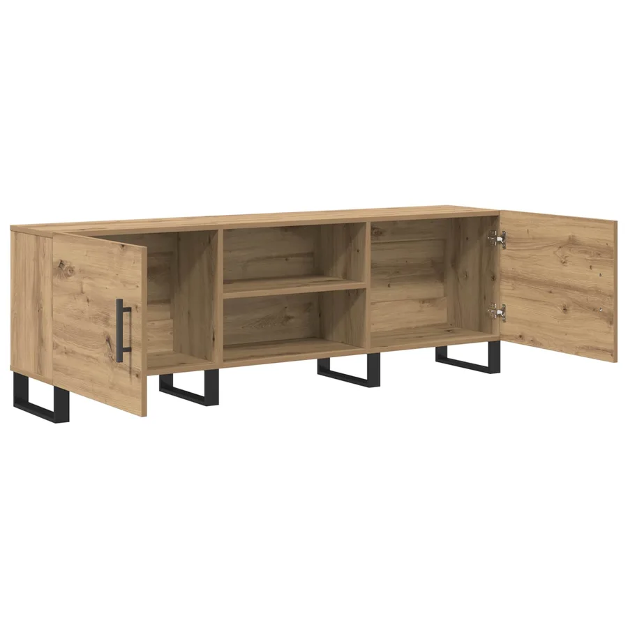 Meuble TV 150 x 30 x 50 cm Chêne artisanal Bois d'ingénierie - 5