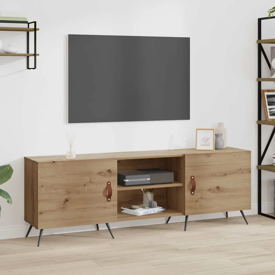 Meuble TV 150 x 30 x 50 cm chêne artisanal Bois d'ingénierie