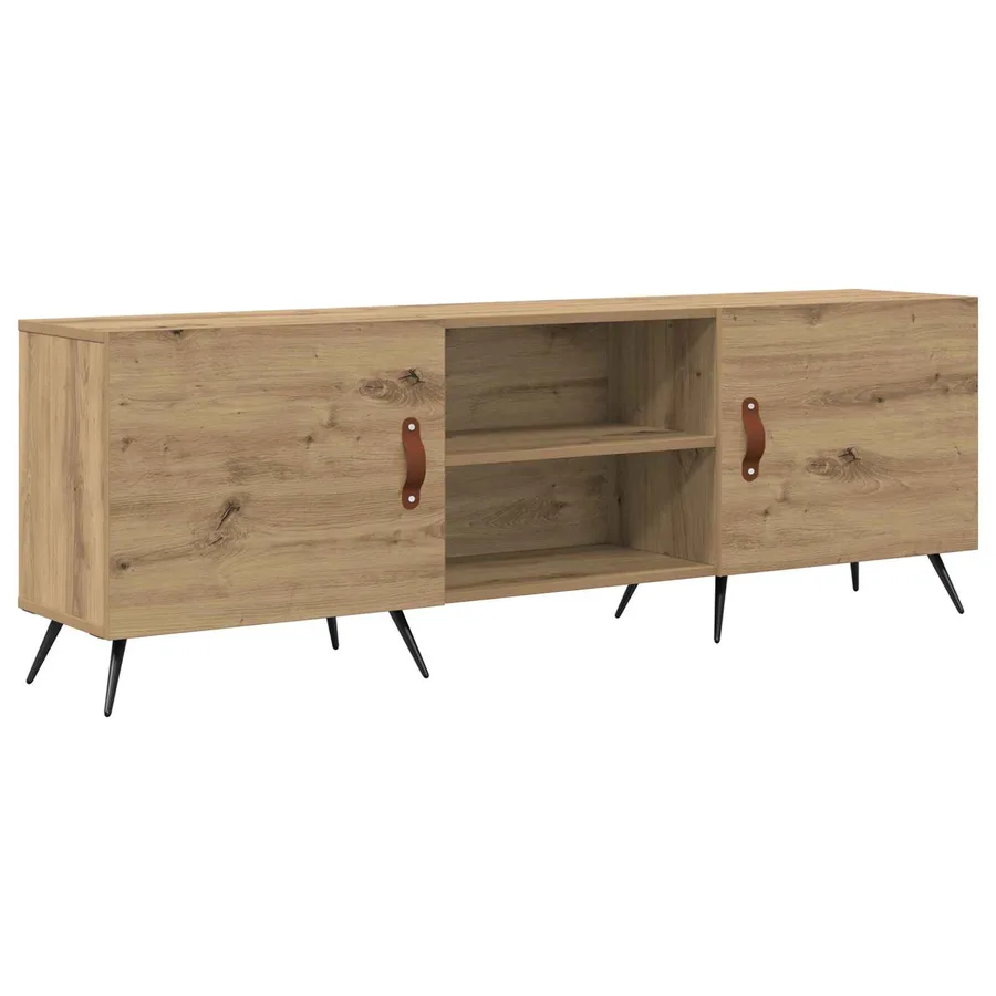 Meuble TV 150 x 30 x 50 cm chêne artisanal Bois d'ingénierie - 2