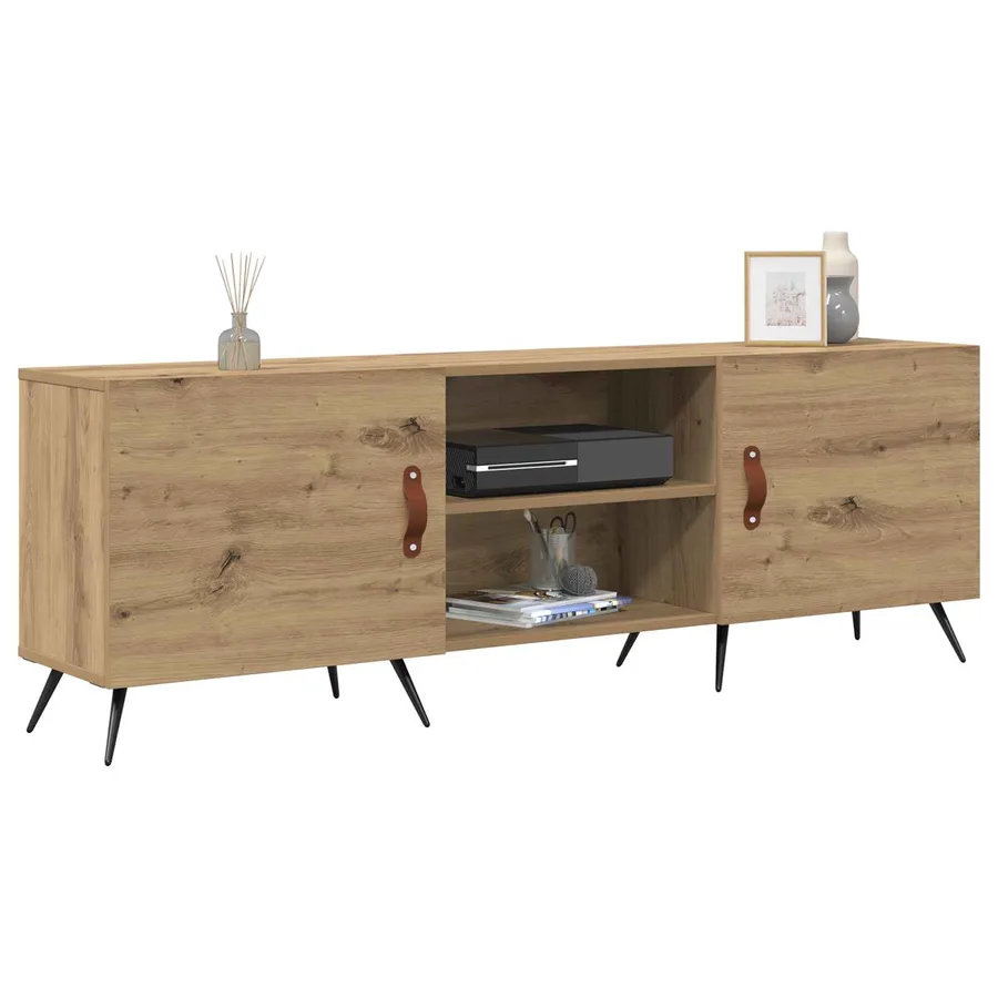 Meuble TV 150 x 30 x 50 cm chêne artisanal Bois d'ingénierie - 3