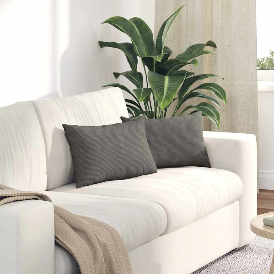 Coussins de canapé 2 pcs Gris clair 50 x 30 cm