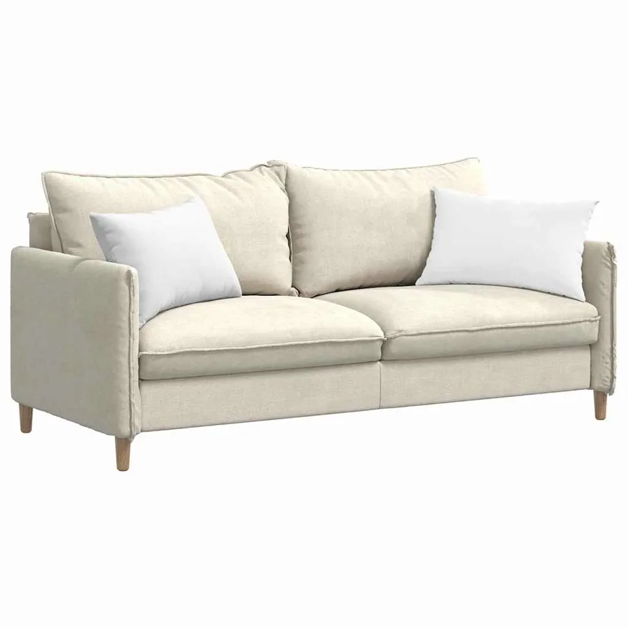 Coussins de canapé 2 pcs Blanc 60 x 40 cm tissu - 3