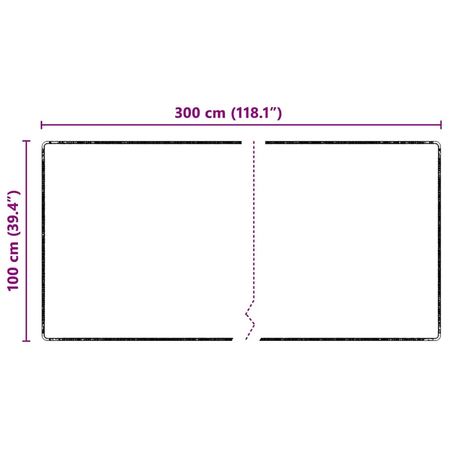 Tapis Couloir Gris 100 x 300 cm - 7
