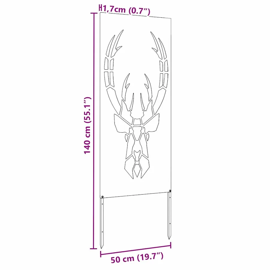 Écran de confidentialité de jardin Anthracite 50 x 140 cm - 14