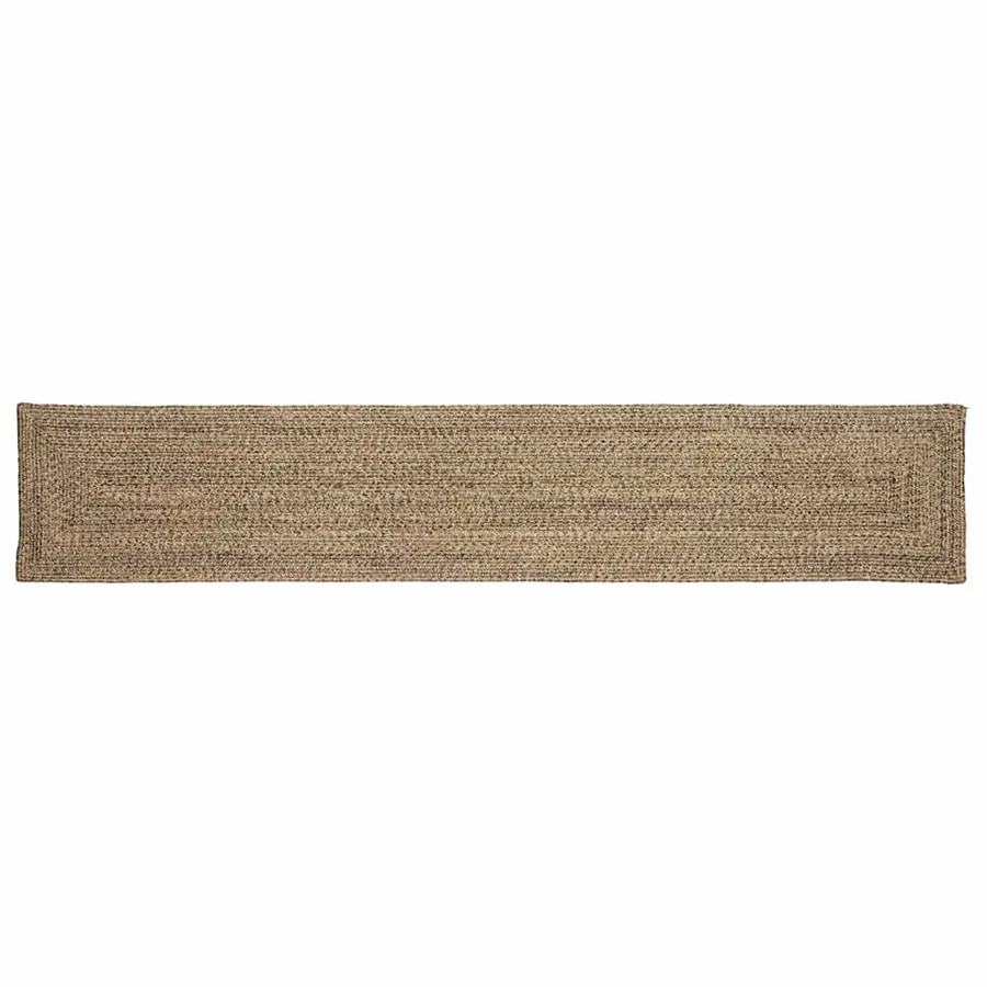 Tapis de surface Naturel et noir 60 x 400 cm Jute