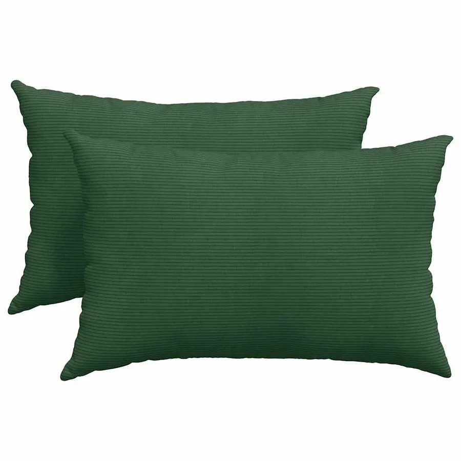 Coussins de canapé 2 pcs Vert foncé 60 x 40 cm - 2