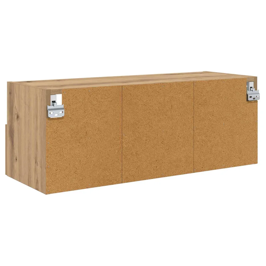 Meubles TV muraux 2 pcs Chêne artisanal Bois d'ingénierie - 9