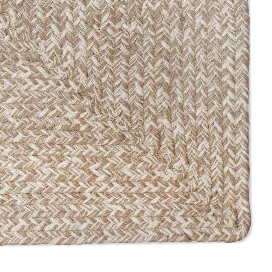 Tapis de surface Naturel et Blanc 60 x 400 cm Jute - 5