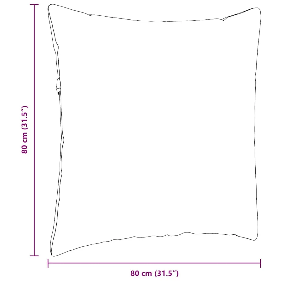 Coussins de canapé 2 pcs Jaune clair 80 x 80 cm tissu - 9