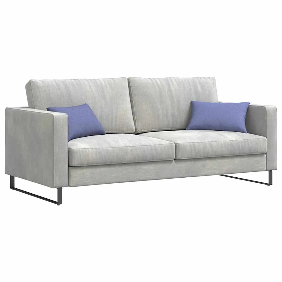 Coussins de canapé 2 pcs Bleu denim 50 x 30 cm tissu - 3