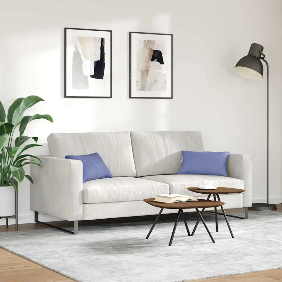 Coussins de canapé 2 pcs Bleu denim 50 x 30 cm tissu - 4