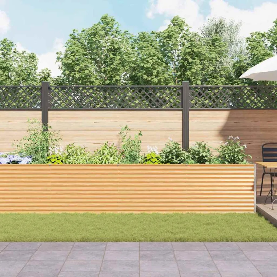 Jardinière surélevée 485 x 100 x 68 cm Acier galvanisé - 4