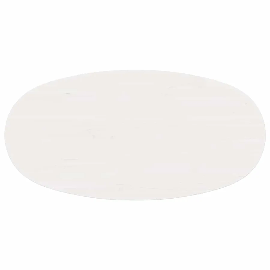 Table basse Blanc 80 x 40 x 35 cm Pin massif - 11