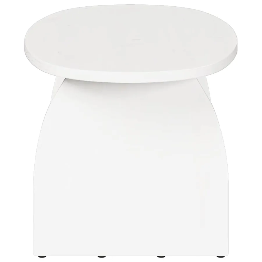 Table basse Blanc 80 x 40 x 35 cm Pin massif - 9