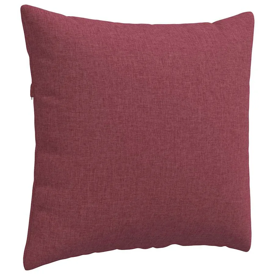 Coussins de canapé 2 pcs Bordeaux 50 x 50 cm tissu - 5