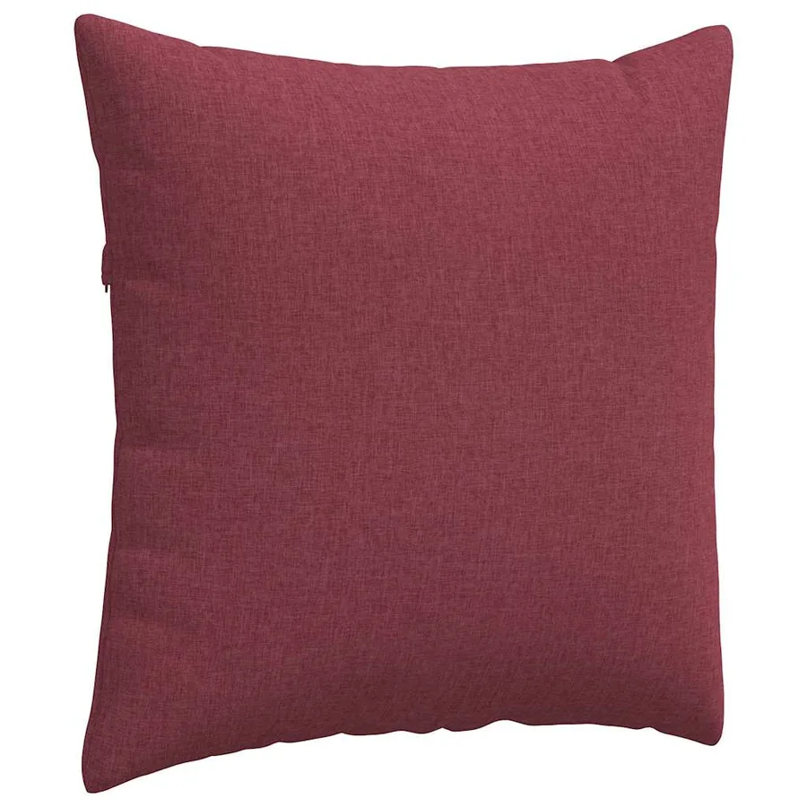 Coussins de canapé 2 pcs Bordeaux 60 x 60 cm tissu - 5