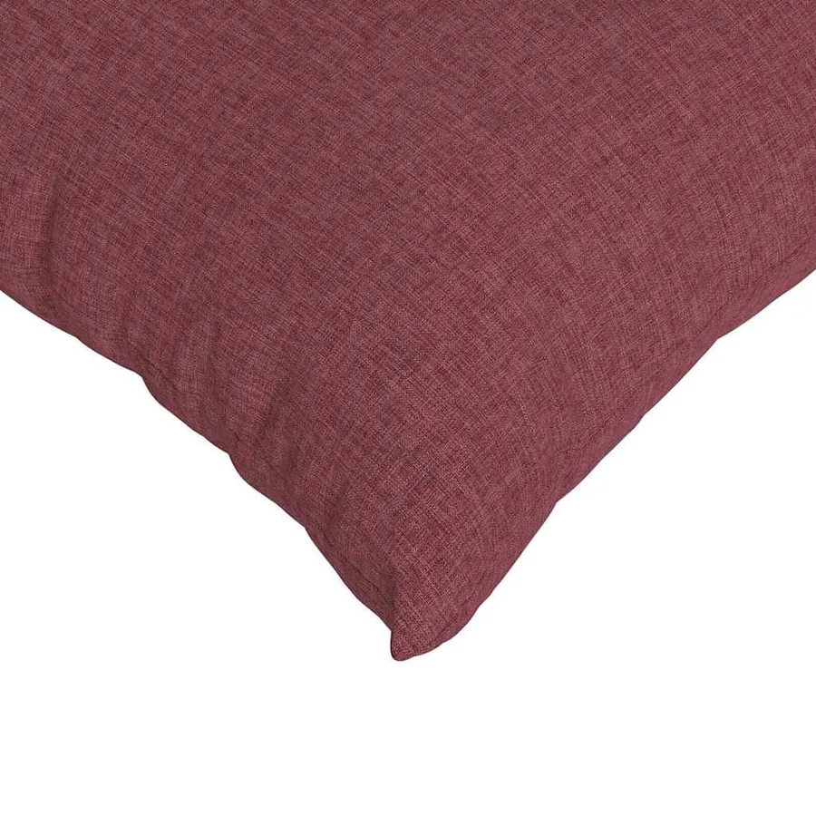 Coussins de canapé 2 pcs Bordeaux 60 x 60 cm tissu - 7