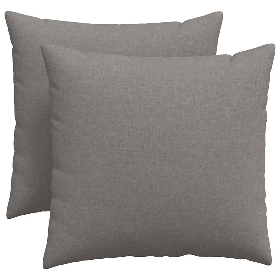 Coussins de canapé 2 pcs Taupe 50 x 50 cm tissu - 2