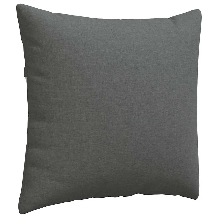 Coussins de canapé 2 pcs Gris foncé 50 x 50 cm tissu - 5