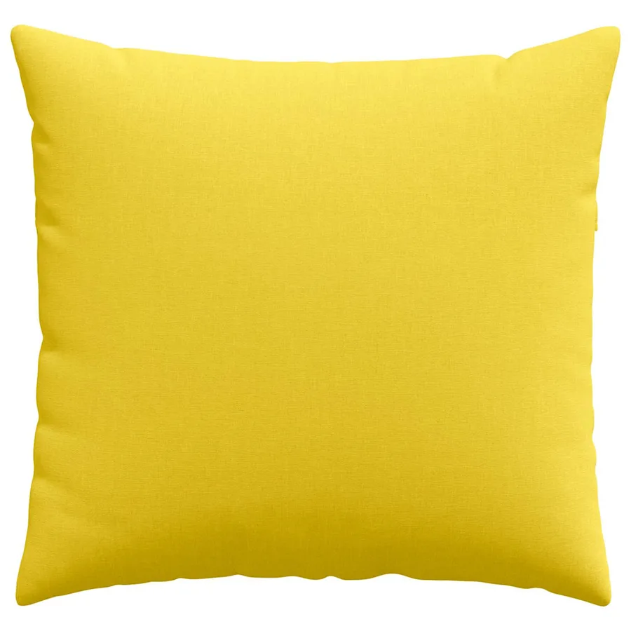 Coussins de canapé 2 pcs Jaune clair 45 x 45 cm tissu - 6