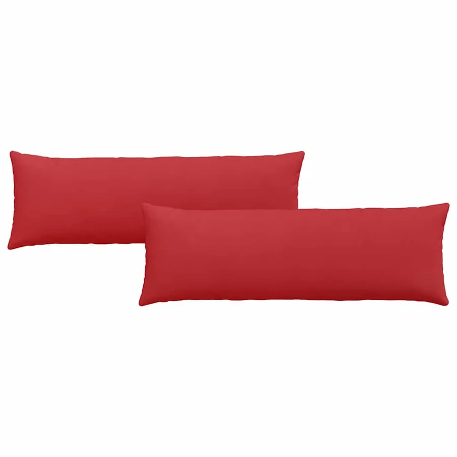 Coussins de canapé 2 pcs Rouge 120 x 40 cm tissu - 2