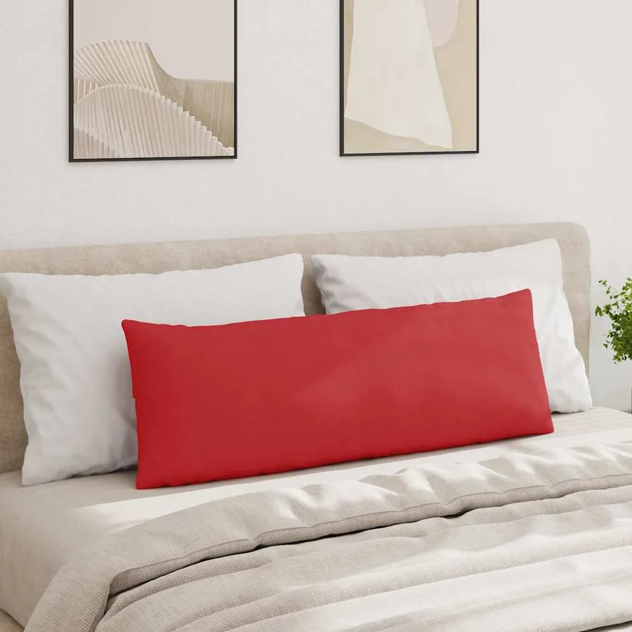 Coussins de canapé 2 pcs Rouge 120 x 40 cm tissu - 4