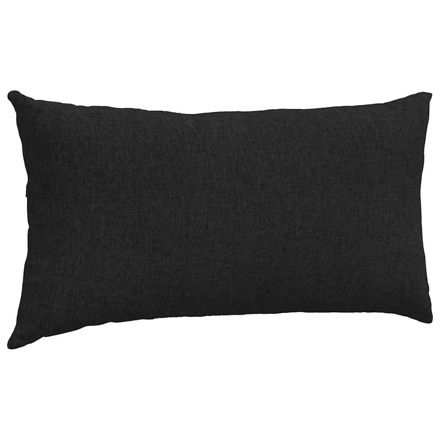 Coussins de canapé 2 pcs Noir 80 x 40 cm tissu - 5