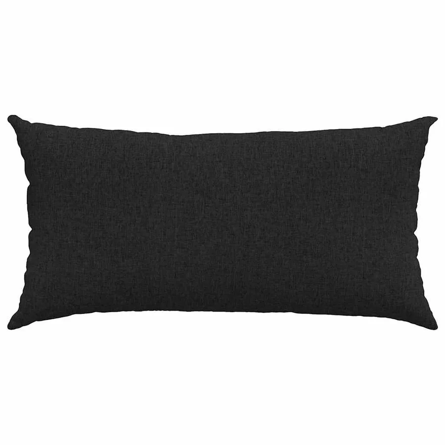 Coussins de canapé 2 pcs Noir 80 x 40 cm tissu - 6