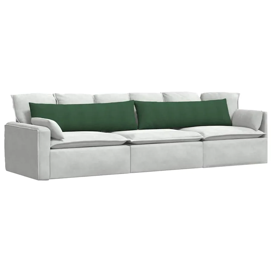 Coussins de canapé 2 pcs Vert foncé 145 x 40 cm - 3