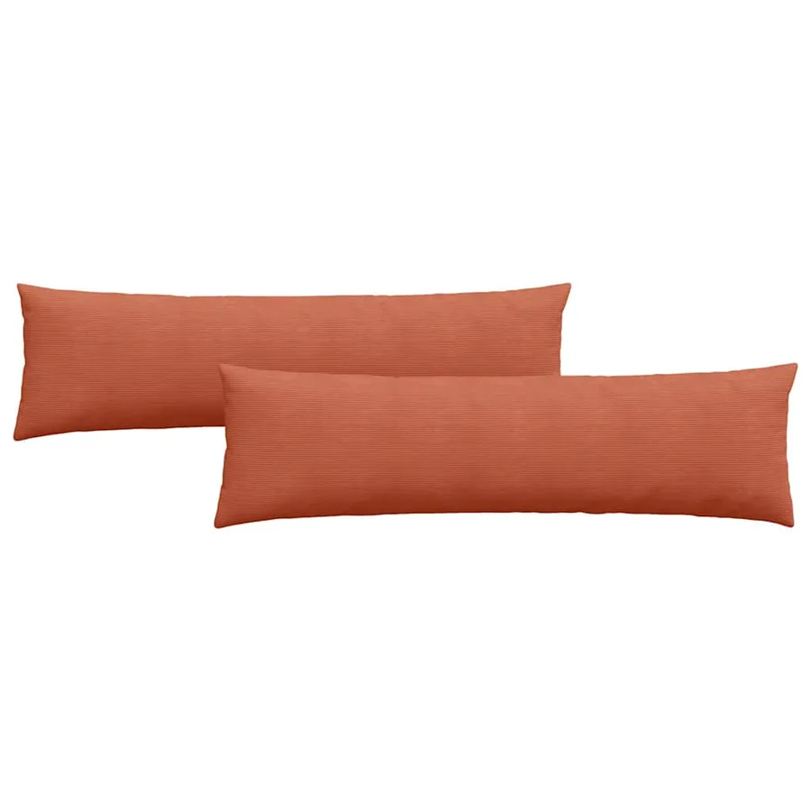 Coussins de canapé 2 pcs Rouge orange 145 x 40 cm - 2