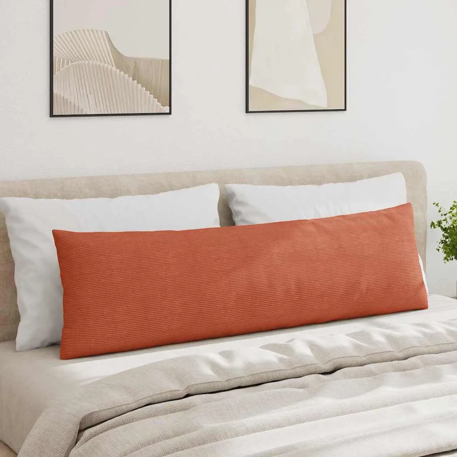 Coussins de canapé 2 pcs Rouge orange 145 x 40 cm - 4