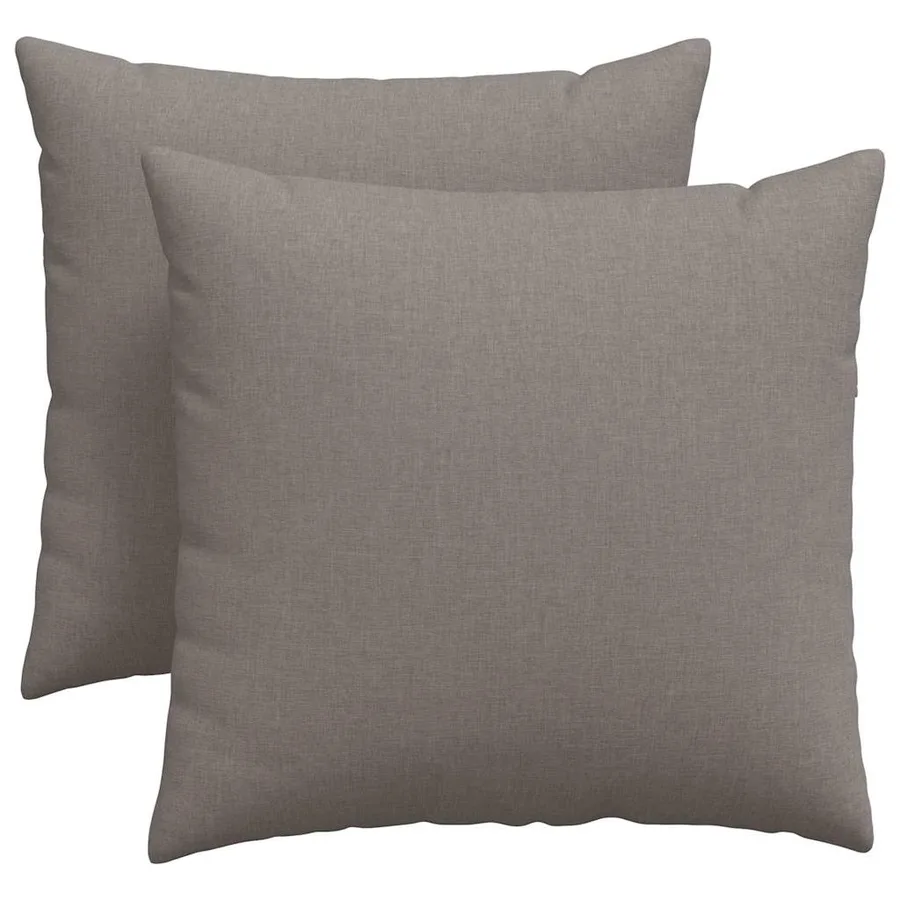 Coussins de canapé 2 pcs Taupe 45 x 45 cm tissu - 2
